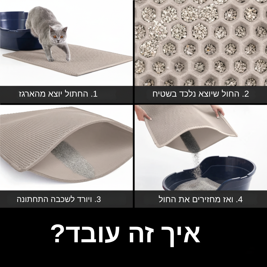 CaptureMat - משטח לכידת חול דו שכבתית
